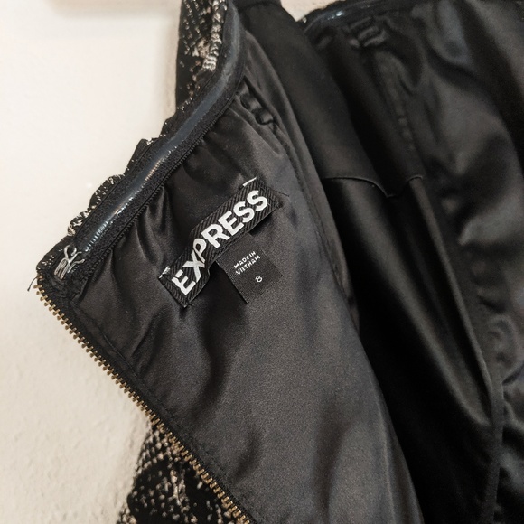 Express Snakeskin Print Strapless Dress with Gold - Picture 6 of 6